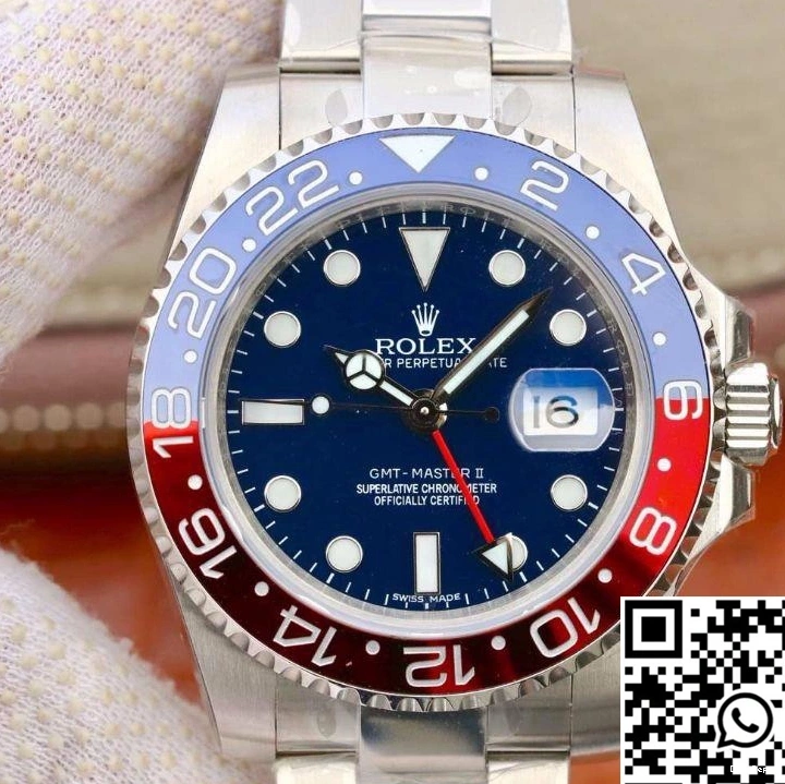 Master II 126710BLRO EW Factory Rolex GMT Dial Blue 1026